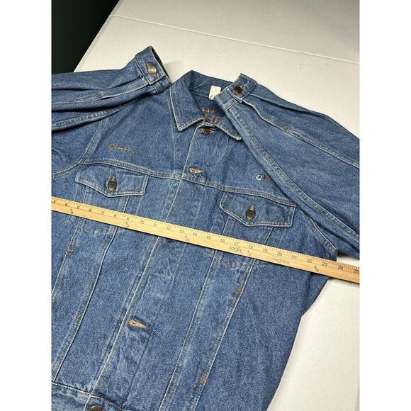 Vintage Ruff Hewn Olympic 1996 Button Down Jean Jacket Size M - Picture 4 of 7